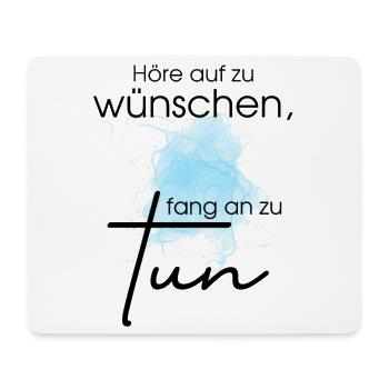 POSITIVE EINSTELLUNG MINDSET Motivation - Mousepad (Querformat) - Weiß - Vorne