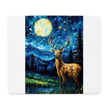 Deer - Mouse Pad (horizontal) - white - Front