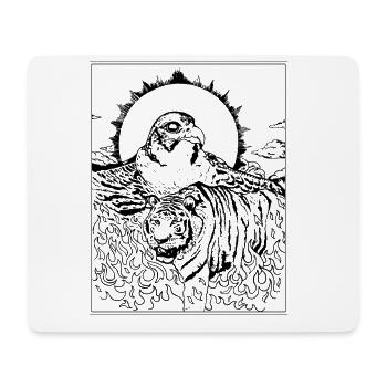 Tiger Falcon Concept - Mousepad (Querformat) - Weiß - Vorne