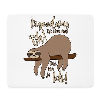 irgendwas ist hier faul - Mousepad (Querformat) - Weiß - Vorne