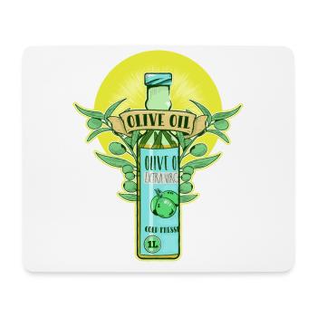 olive oil olive oil - Mouse Pad (horizontal) - white - Front