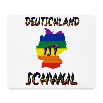 Deutschland ist schwul Pride Schwul queer Liebe bi - Mousepad (Querformat) - Weiß - Vorne