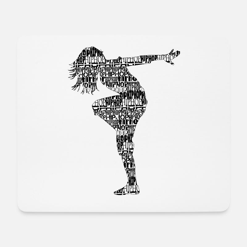 hiphop dancer - Mousepad (Querformat) - Weiß