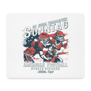 An jedem verdammten Sonntag | American Football - Mousepad (Querformat) - Weiß - Vorne