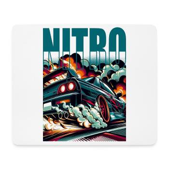 NITRO Drift Car - Mouse Pad (horizontal) - white - Front