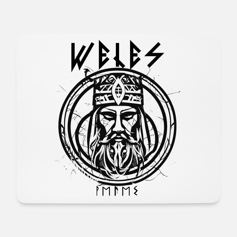 Veles - Mousepad (Querformat) - Weiß