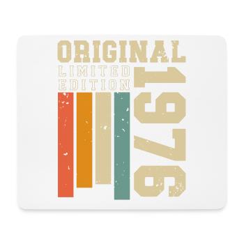 Vintage 1976 Born Vintage Retro Birthday - Mouse Pad (horizontal) - white - Front