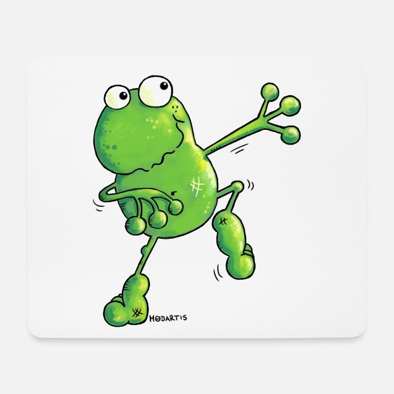 Green Power Frosch - Frösche - Mousepad (Querformat) - Weiß