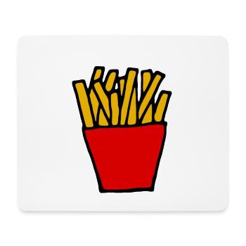 French fries - Mouse Pad (horizontal) - white - Front