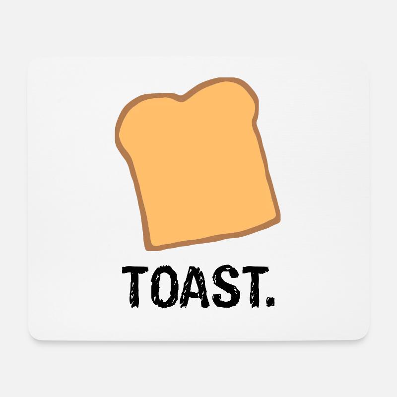 Toast. - Mousepad (Querformat) - Weiß