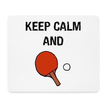 Keep calm table tennis - Mouse Pad (horizontal) - white - Front