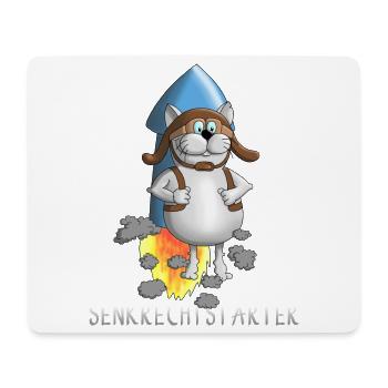 Funny rocket - décollage - décollage - Tapis de souris (format paysage) - blanc - Devant