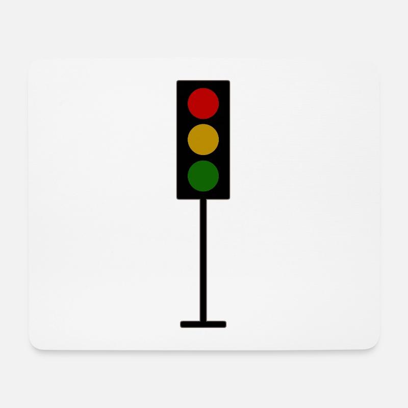 traffic light - Mouse Pad (horizontal) - white