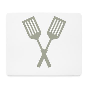 Spatula Cross Gift idea - Mouse Pad (horizontal) - white - Front
