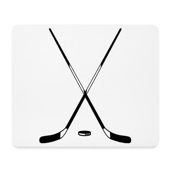 Eishockey - Mousepad (Querformat) - Weiß - Vorne