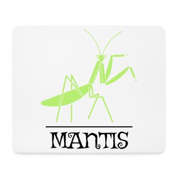 Gottesanbeterin – Illustration für Naturfreunde - Mousepad (Querformat) - Weiß - Vorne
