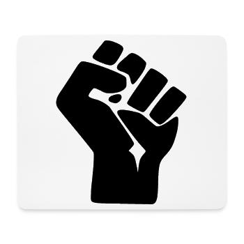 fist - Mouse Pad (horizontal) - white - Front