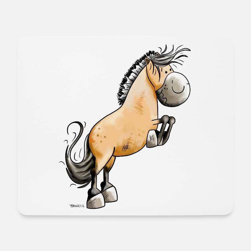 Lustiger Norweger - Mousepad (Querformat) - Weiß
