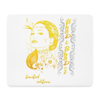 Femme indienne - Tapis de souris (format paysage) - blanc - Devant