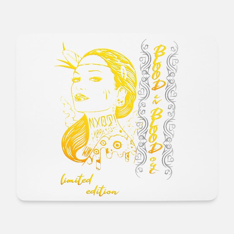 Indianer Frau - Mousepad (Querformat) - Weiß
