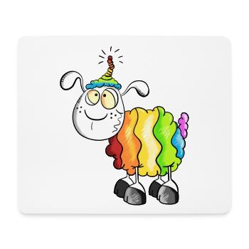 Rainbow Sheep - Mouse Pad (horizontal) - white - Front