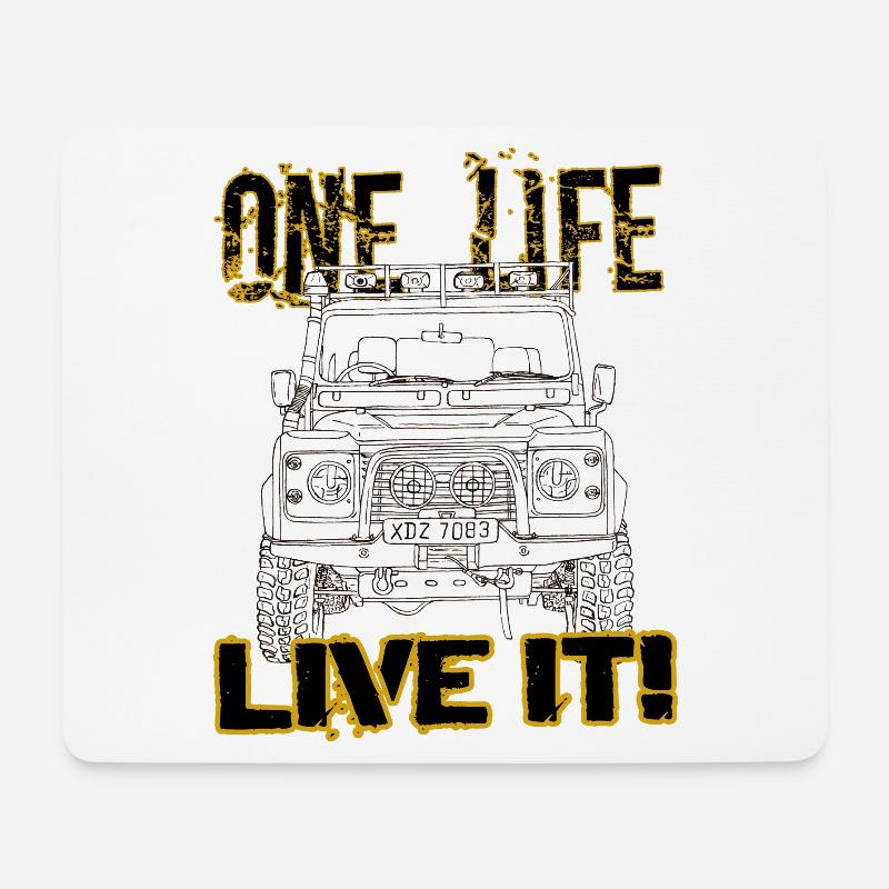Defender one life live it - Mouse Pad (horizontal) - white