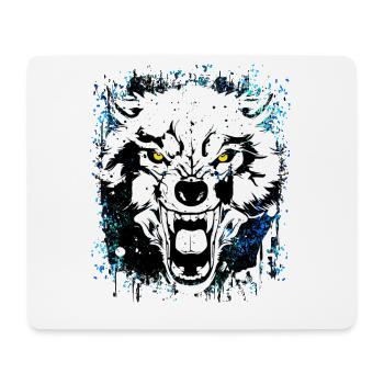 Wolf - Wölfe - Werwolf - Wolfsrudel - Vollmond - Mousepad (Querformat) - Weiß - Vorne