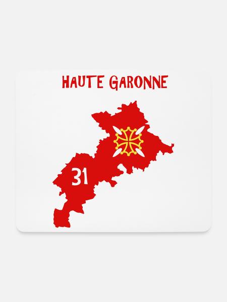 Haute Garonne - Mousepad (Querformat) - Weiß