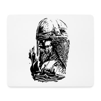Vikings avec navire - Tapis de souris (format paysage) - blanc - Devant