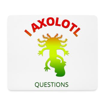 Axolotl - Mouse Pad (horizontal) - white - Front