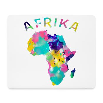 Afrika bunt - Mousepad (Querformat) - Weiß - Vorne