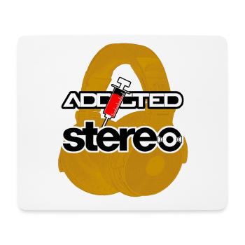 Addicted Stereo V2 - Mousepad (Querformat) - Weiß - Vorne
