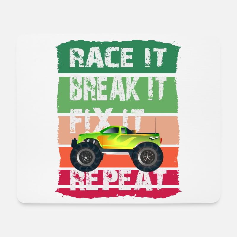 RC Model Car - Mouse Pad (horizontal) - white
