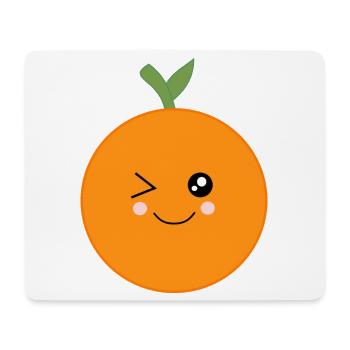 Orangen Frucht Früchte Kostüm Fasching Karneval - Mousepad (Querformat) - Weiß - Vorne