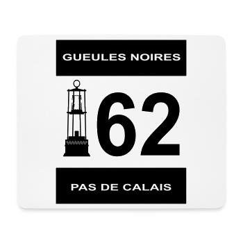 62 Pas de Calais - Mousepad (Querformat) - Weiß - Vorne