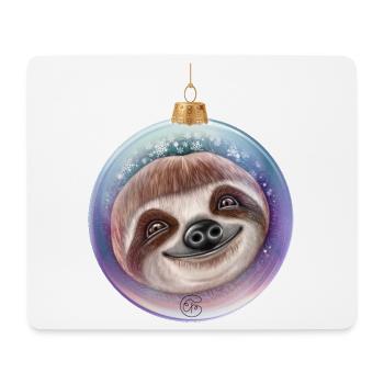 Christmas Sloth Santa - Mouse Pad (horizontal) - white - Front
