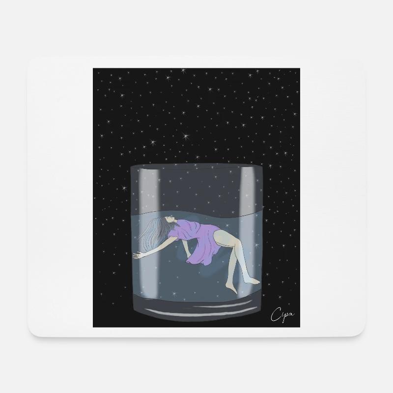 Verloren - Mousepad (Querformat) - Weiß