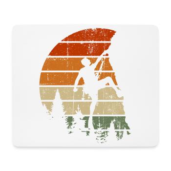 Sunset Summit Climber - Mousepad (Querformat) - Weiß - Vorne