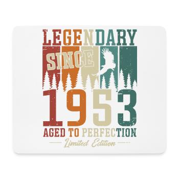 Legendary since 1953 Vintage Birthday Gift - Mouse Pad (horizontal) - white - Front