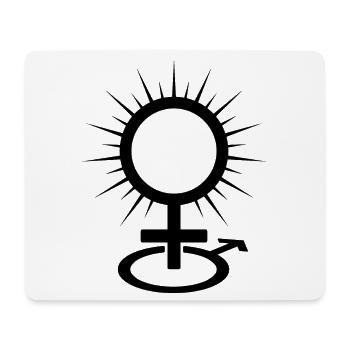 Symbol for the dominatrix and mistress - Mouse Pad (horizontal) - white - Front