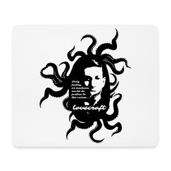 H.P. Lovecraft - Cthulhu Mythos - Mousepad (Querformat) - Weiß - Vorne