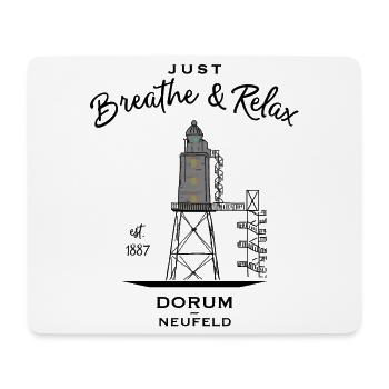 Phare de Dorum Neufeld, côte allemande de la mer du Nord - Tapis de souris (format paysage) - blanc - Devant
