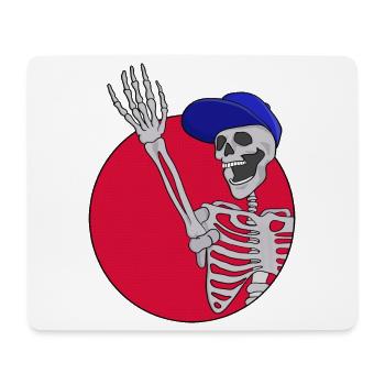 Hey Friends Cool and Funny Skeleton - Mouse Pad (horizontal) - white - Front