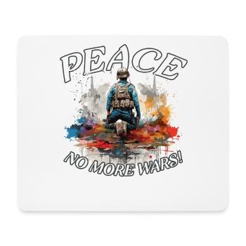 PEACE / Frieden / Friedensbotschaft / Liebe - Mousepad (Querformat) - Weiß - Vorne