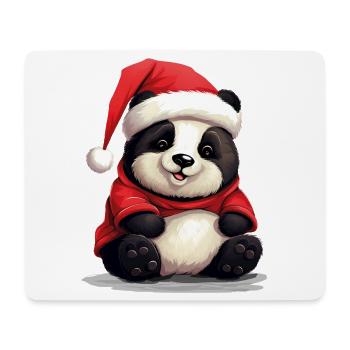 Cute panda, Christmas, Panda bear - Mouse Pad (horizontal) - white - Front