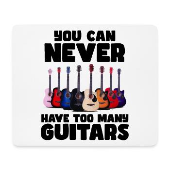 On n’a jamais trop de guitares # - Tapis de souris (format paysage) - blanc - Devant