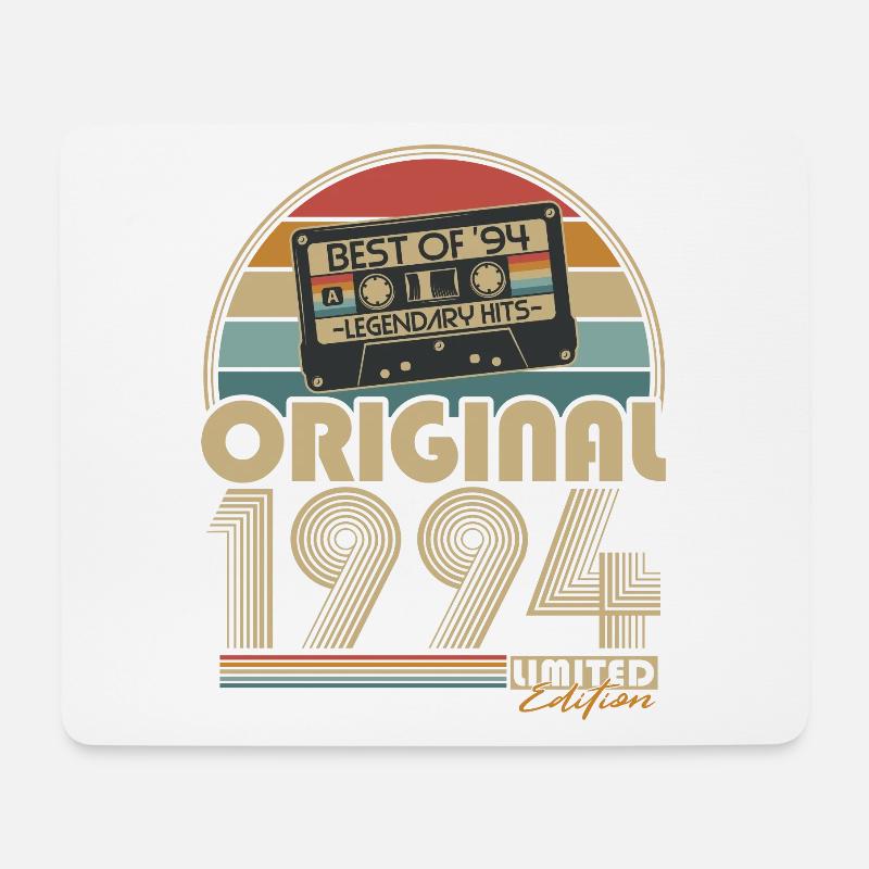 Original 1994 Jahrgang Vintage Retro Geburtstag - Mousepad (Querformat) - Weiß
