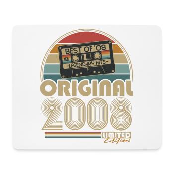 Original 2008 Vintage Vintage rétro anniversaire - Tapis de souris (format paysage) - blanc - Devant