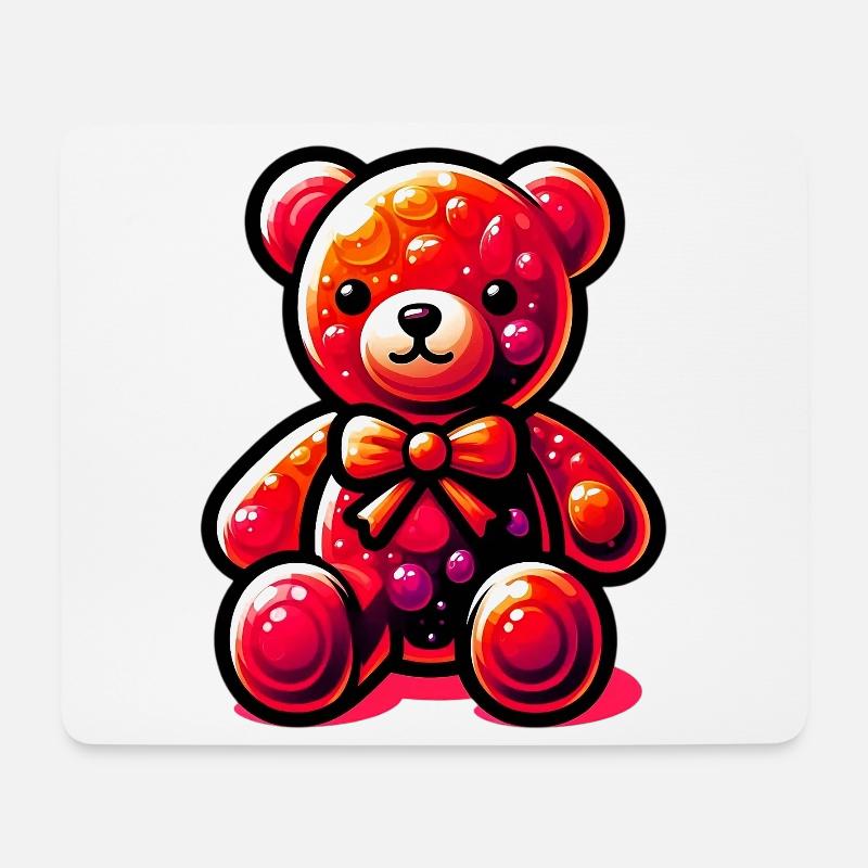 Bär - Mousepad (Querformat) - Weiß