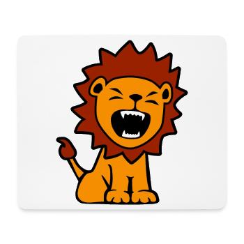 petit lion ROAAR - Tapis de souris (format paysage) - blanc - Devant